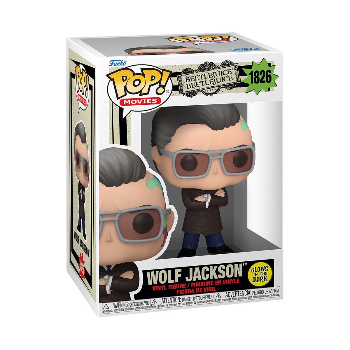 Funko POP! Beetlejuice 2 - Wolf Jackson #1826 (Glow in the Dark)