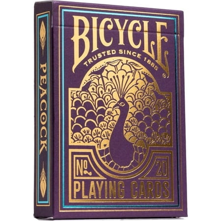 Playing Cards Purple Peacock