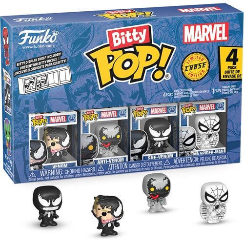 Bitty Pop Spider-Man Venom 4pk