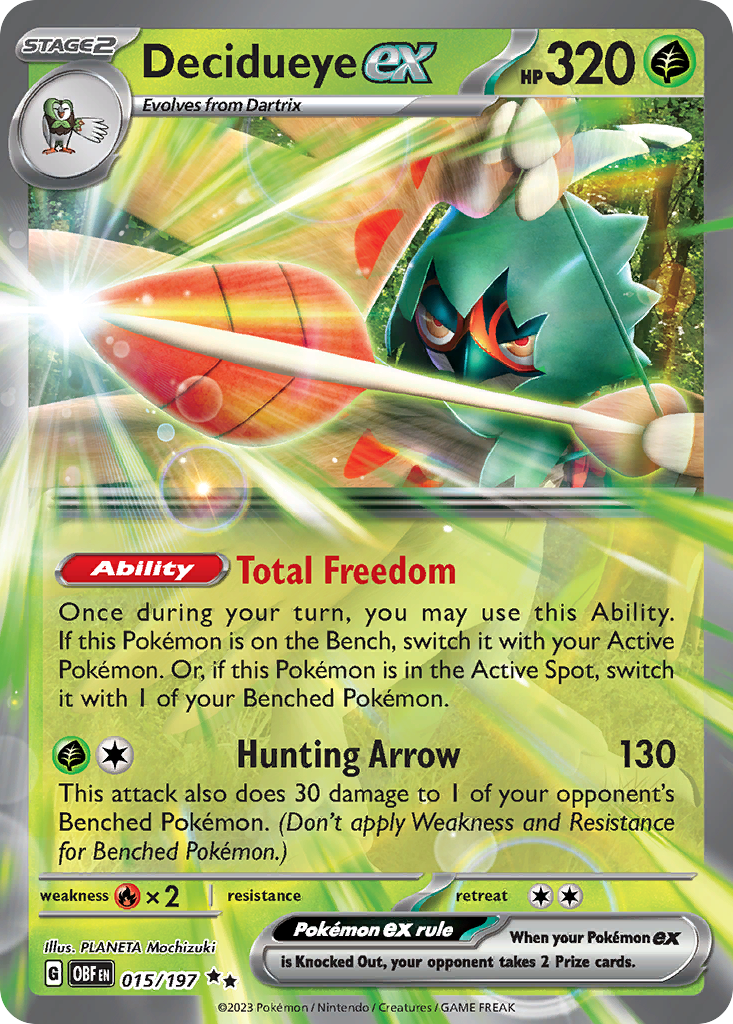 pokemon cards dc Decidueye ex