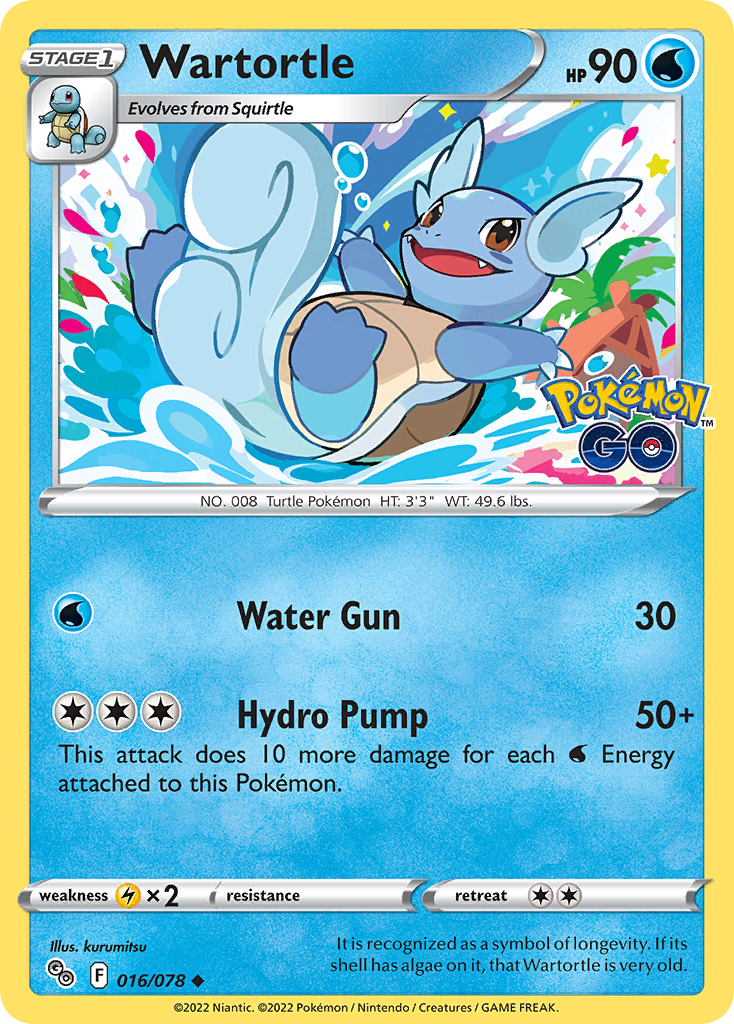 Wartortle - 016/078 - Reverse Holofoil