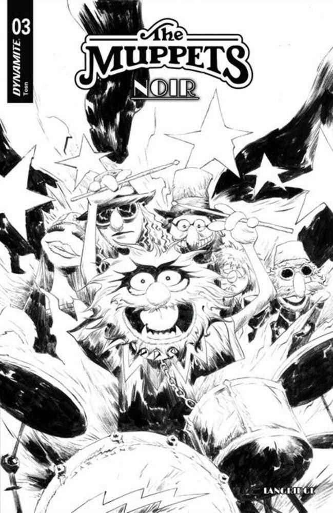 Muppets Noir #3 Cover D 1 in 10 Jae Lee Line Art Variant