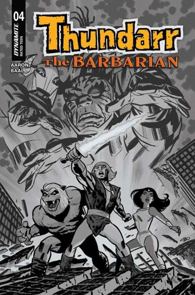 Thundarr The Barbarian #4 Cover F 1 in 10 Michael Cho Line Art Variant