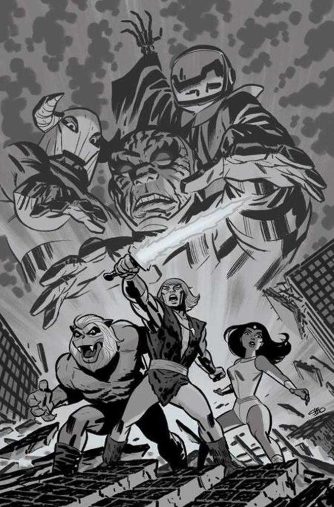 Thundarr The Barbarian #4 Cover H Inc 1:15 Michael Cho Line Art Full Art Variant