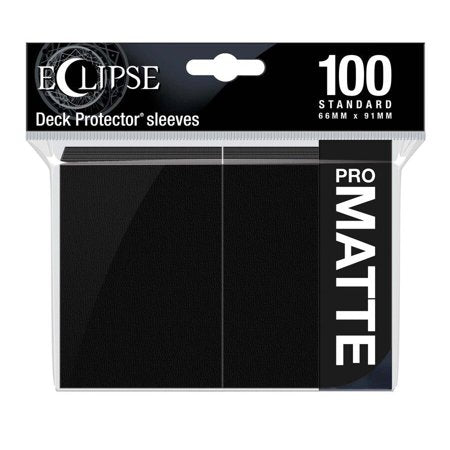 Deck Pro Eclipse Matte Sleeves Jet Black - 100