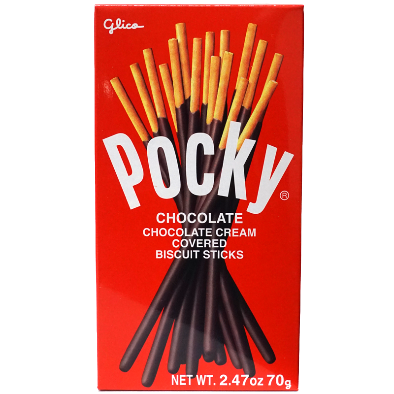 GLICO Pocky Chocolate Cream Covered Biscuit Sticks 70g