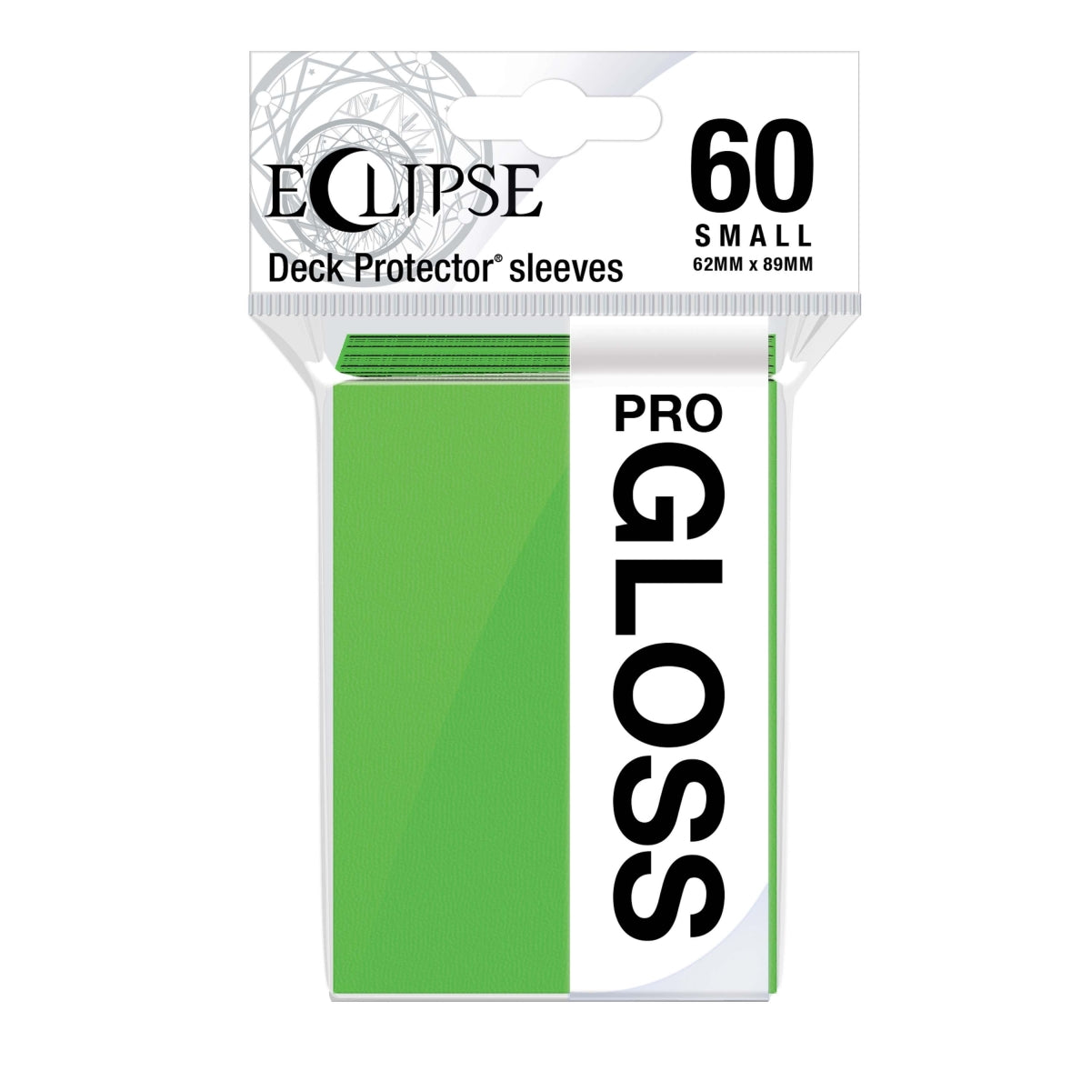 Deck Pro Eclipse Small Gloss Sleeves Lime Green - 60 ct