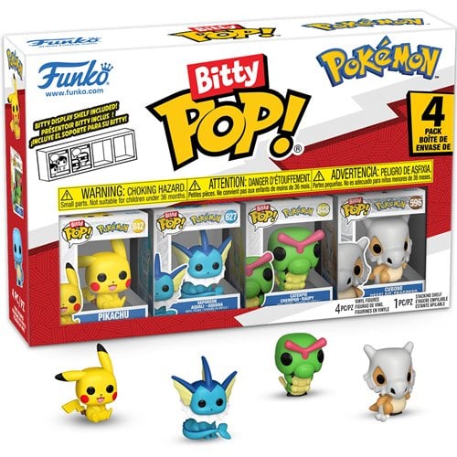 Bitty Pop Pokemon Pikachu 4pk