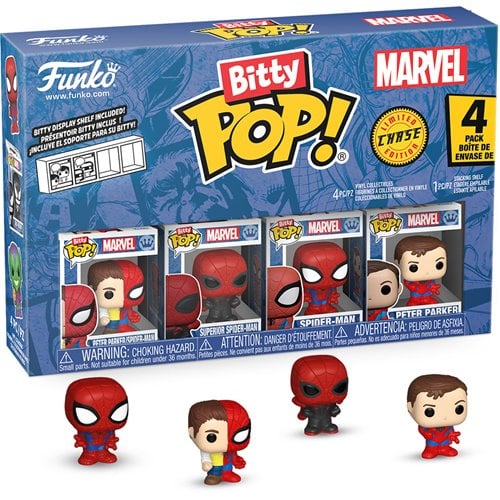 Bitty Pop Spider-Man Parker Split 4pk