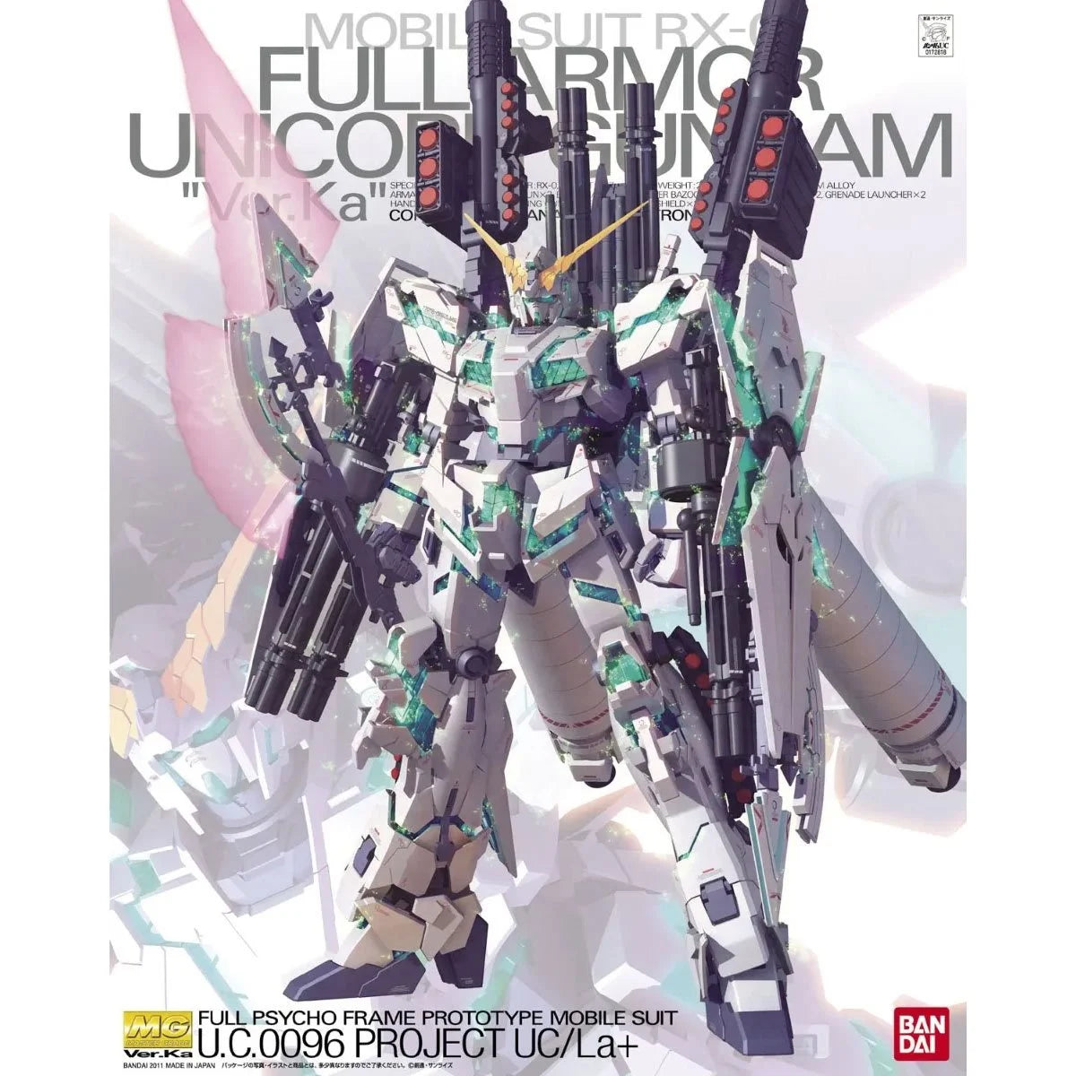 Mobile Suit Gundam Unicorn Full Armor Unicorn Gundam Ver. Ka Master Grade 1:100 Scale Model Kit
