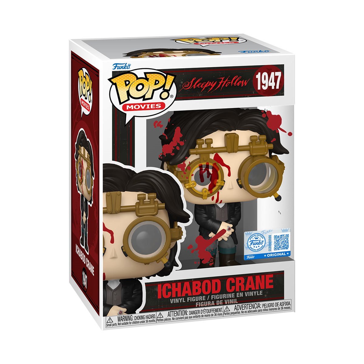 Sleepy Hollow Ichabod Crane Bloody Funko Pop! Vinyl Figure #1947 - Entertainment Earth Exclusive