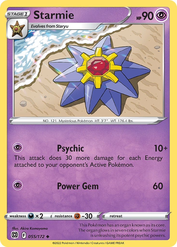 Starmie - 055/172 - Reverse Holofoil