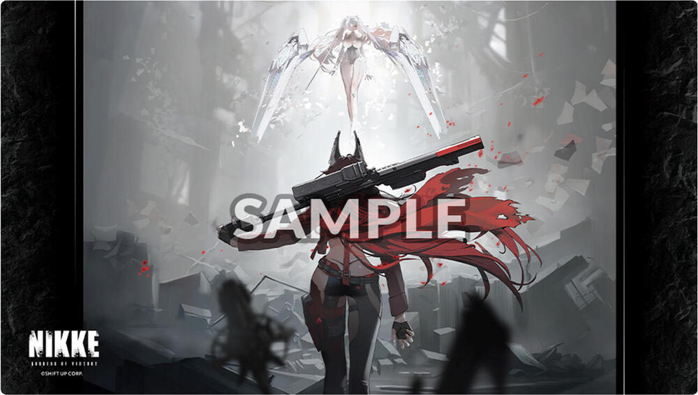 Bushiroad Supplies Rubber Playmat Vol. 9: GODDESS OF VICTORY: NIKKE Design A: RED ASH - Red Hood vs Cinderella