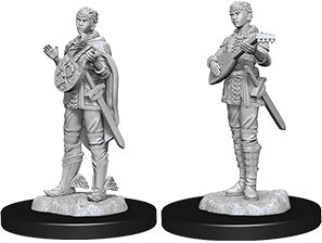 Dungeons & Dragons: Nolzur's Marvelous Unpainted Miniatures - W07 Female Half-Elf Bard