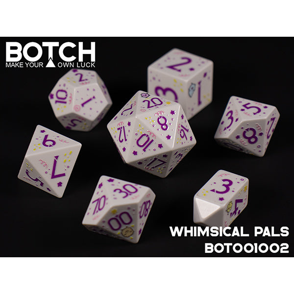 7-Die Set Botch Dice: Whimsical Pals