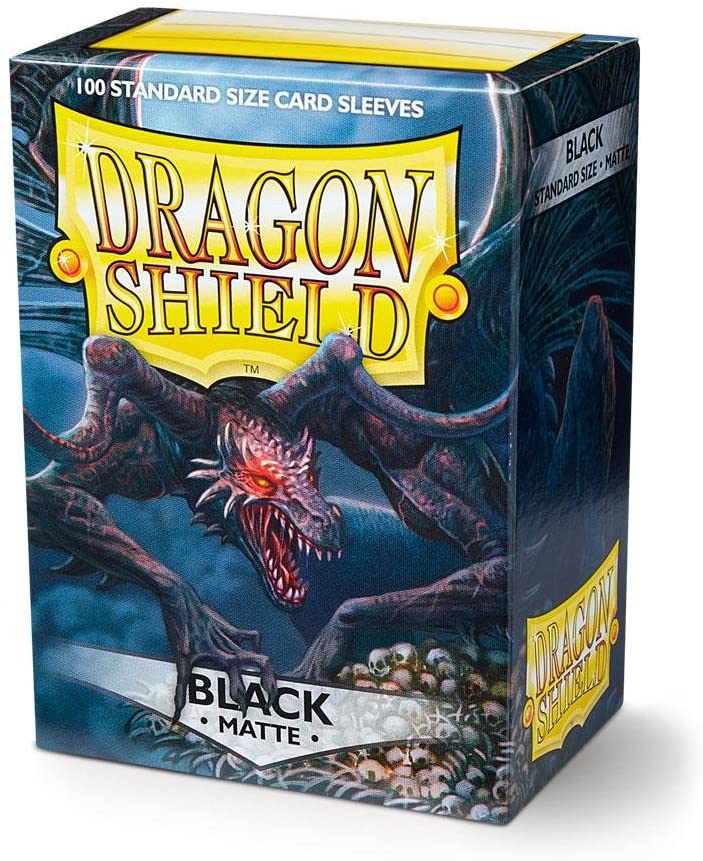 Dragon Shield Sleeves: Standard Matte - Black 100CT