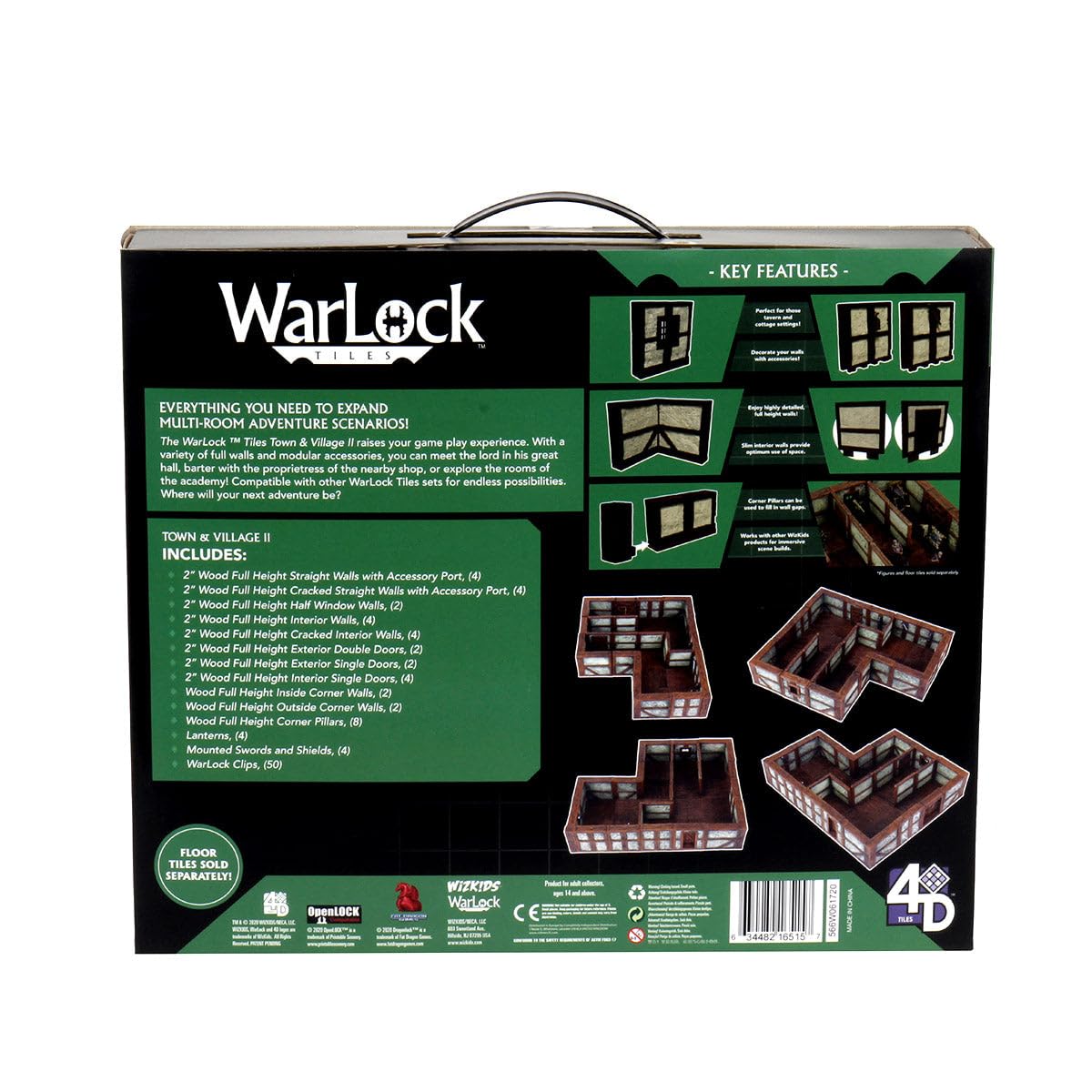 Warlock Tiles - Town & Village II (Full Height and Plaster Walls Expansion)
