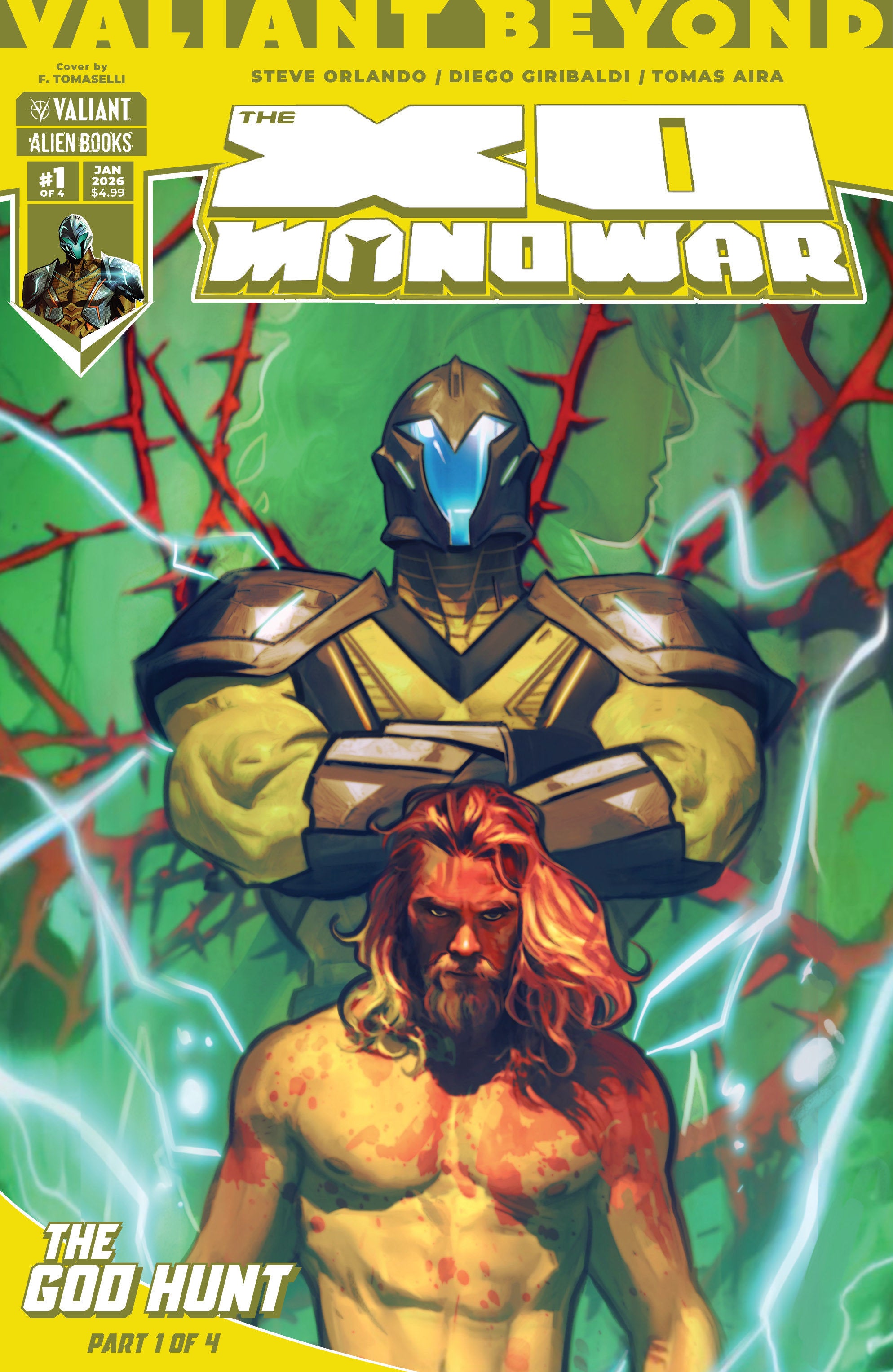 Valiant Beyond: The X O Manowar #5 The God Hunt #1 Cover A (Tomaselli)