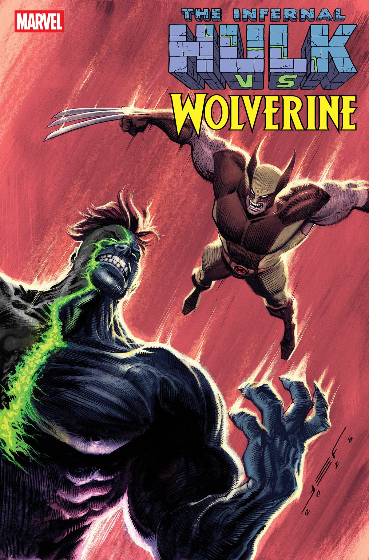 Infernal Hulk vs. Wolverine #1 Juan Ferreyra 1:25 Variant