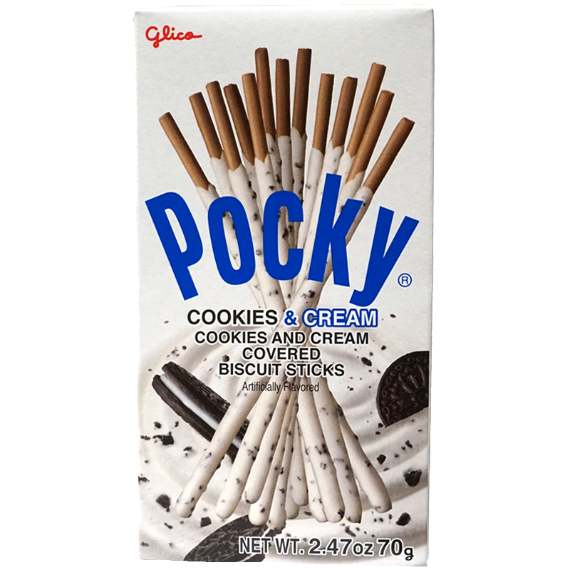 GLICO Pocky Cookies Cream Covered Biscuit Sticks 70g