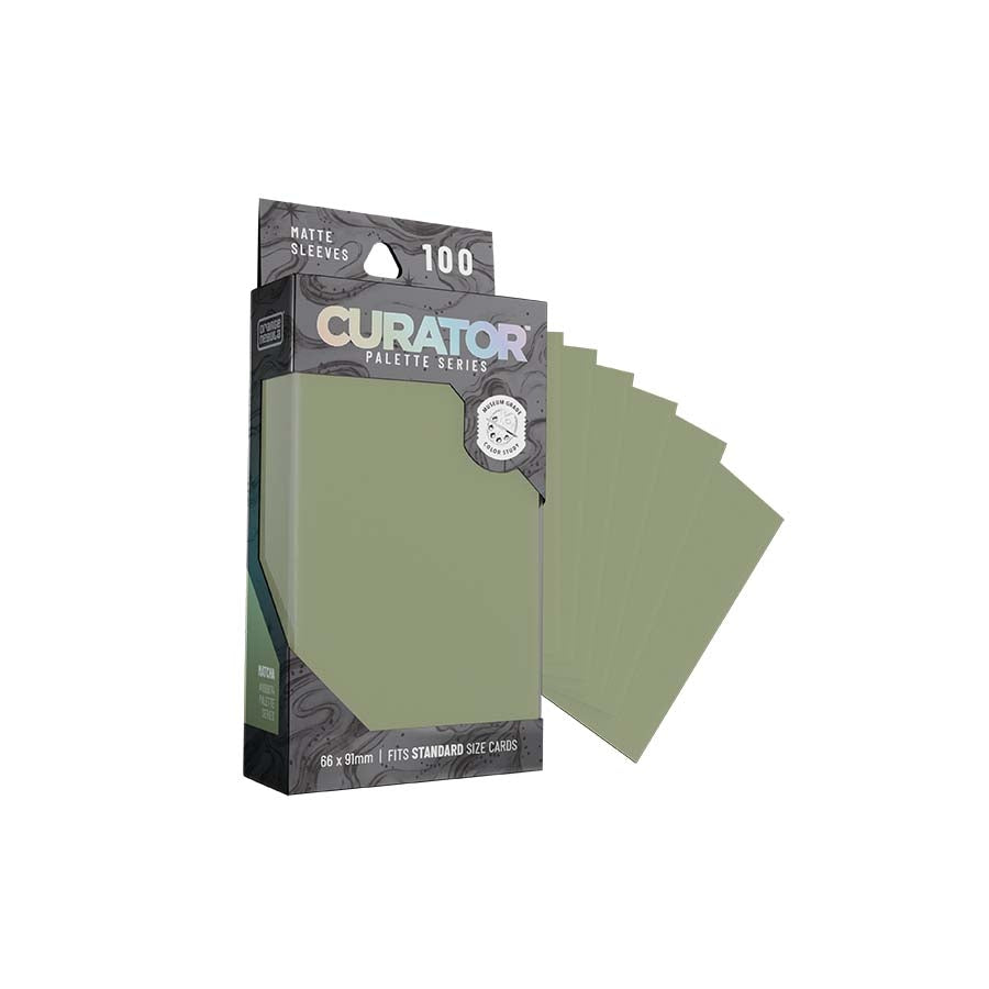 ORANGE NEBULA: CURATOR: PALETTE SLEEVES: MATCHA (GREEN) (100CT)