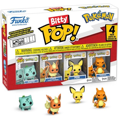 Bitty Pop Pokemon Bulbasaur 4pk
