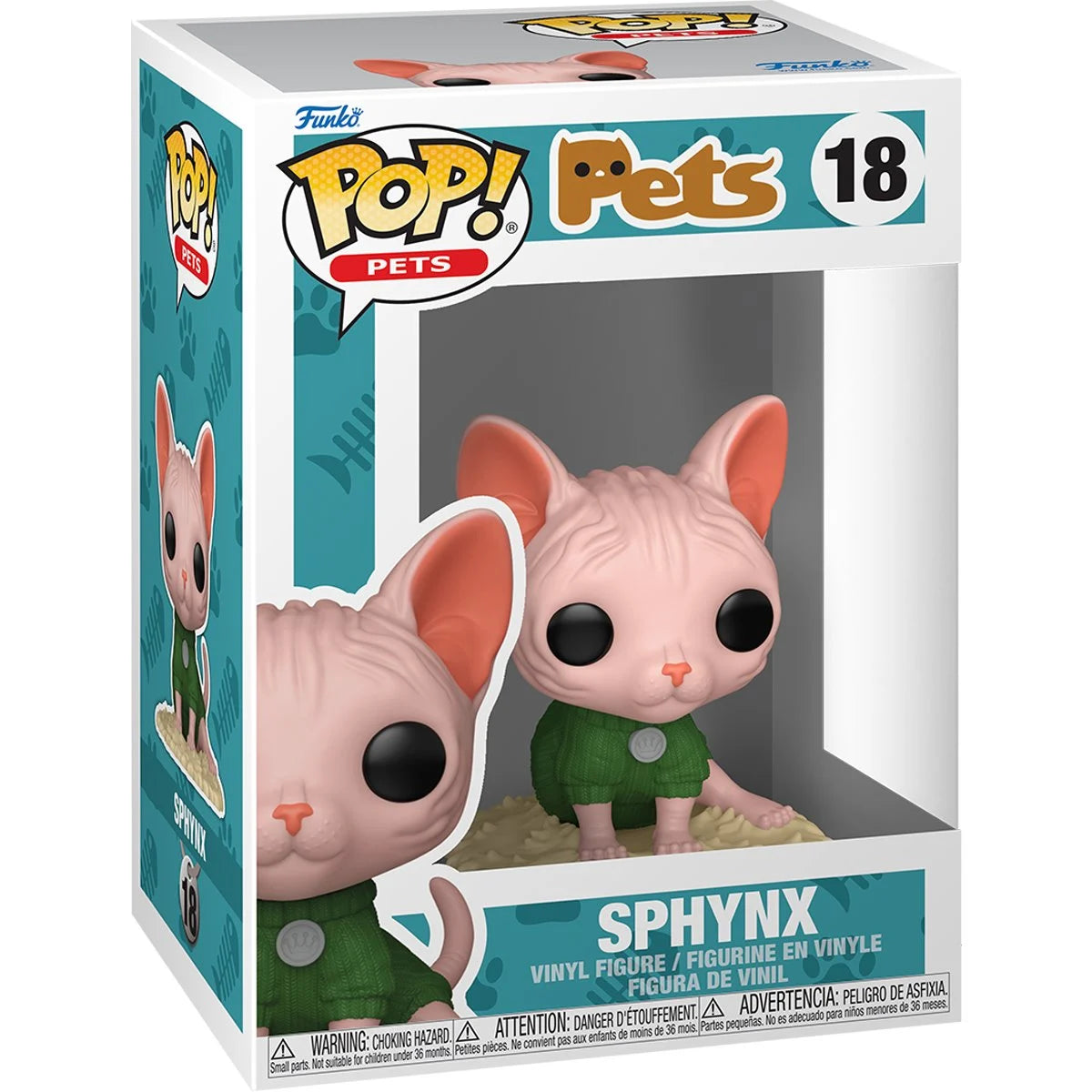 Pop Pets Sphinx Cat Figure