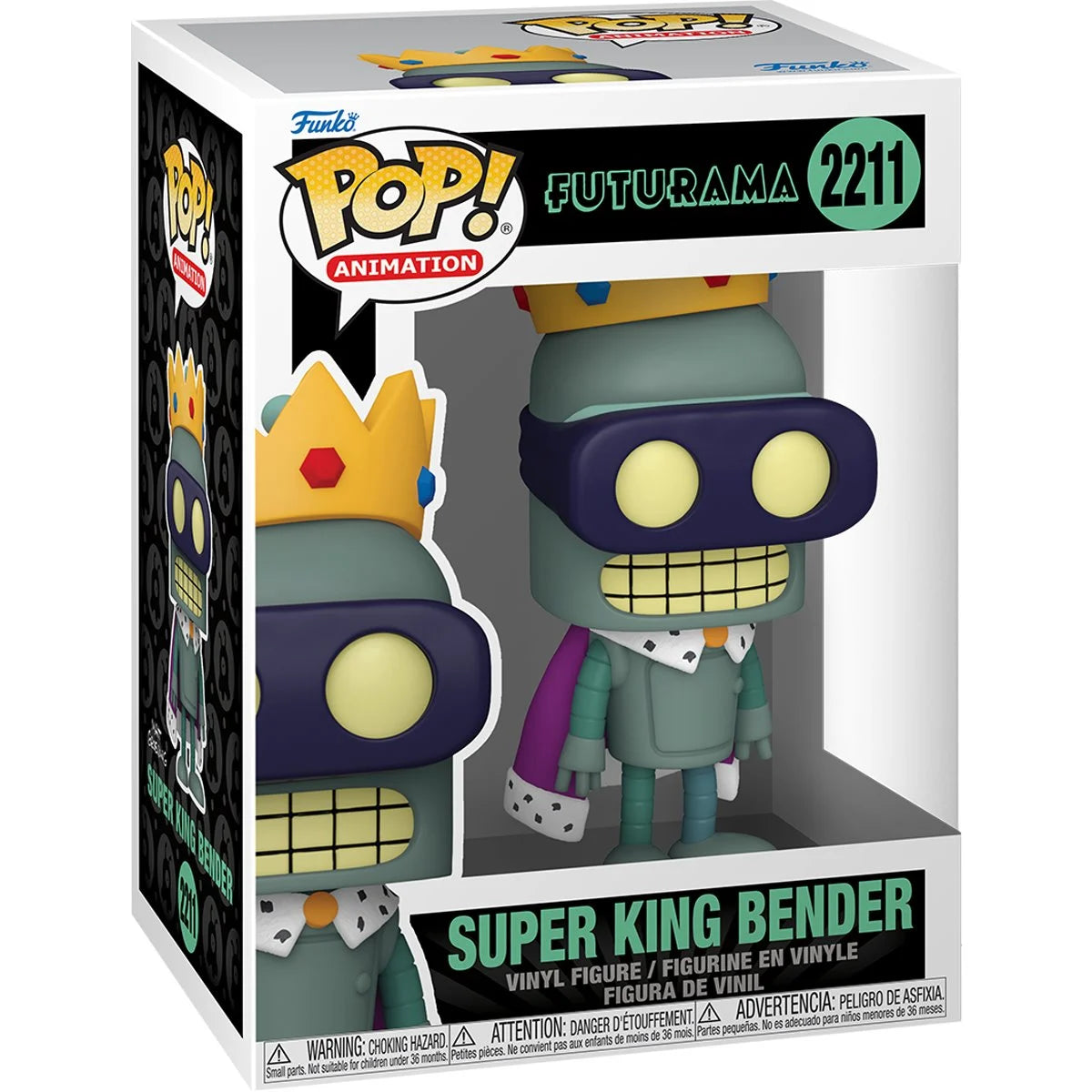 Pop Animation Futurama Super King Bender Figure