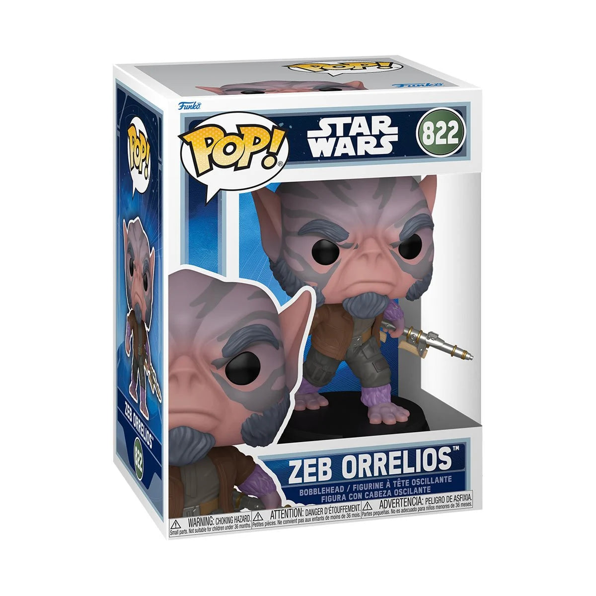Pop Star Wars: The Mandalorian and Grogu Zeb Orrelios Figure