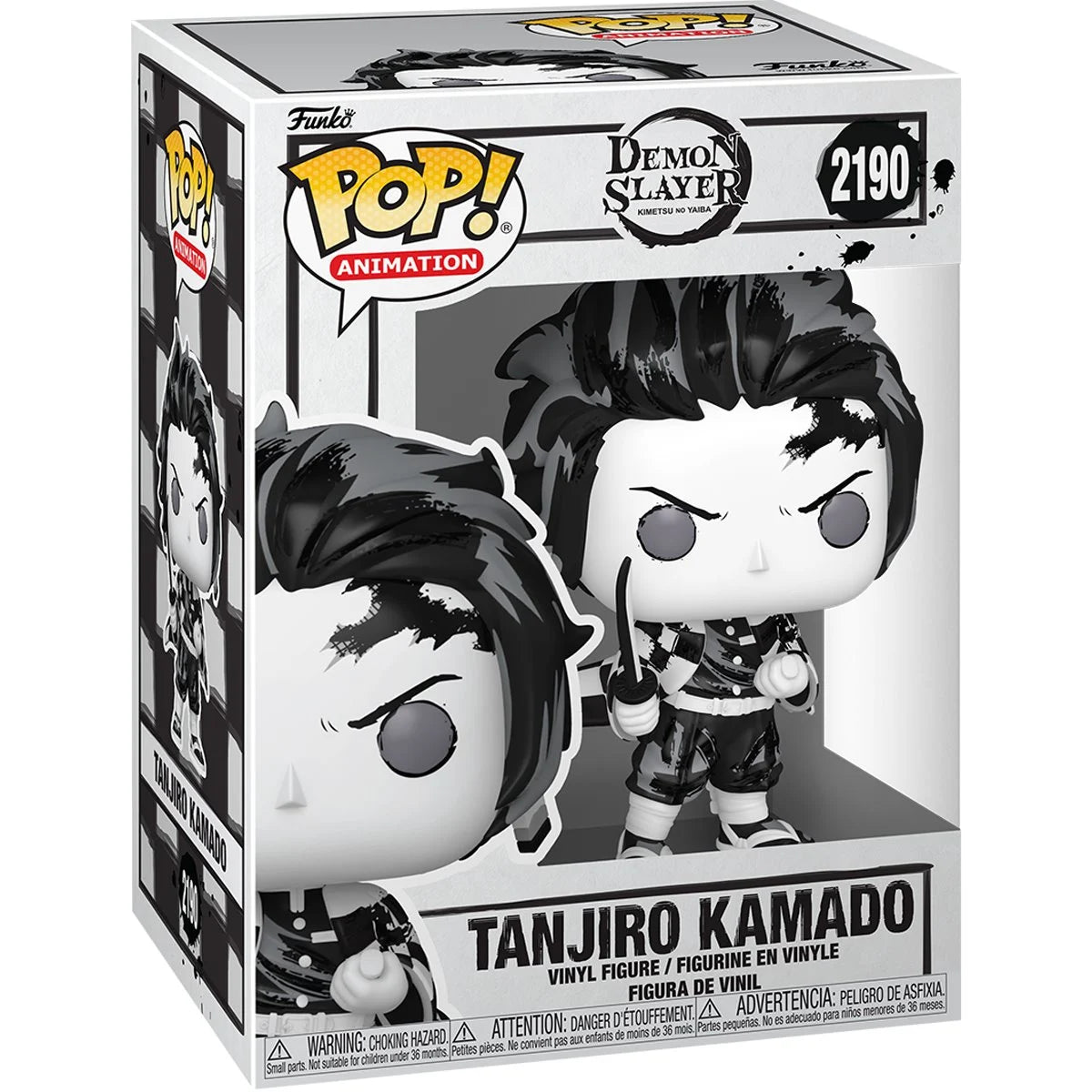 Pop Anime Demon Slayer Tanjiro Kamado Sumi-Ink Figure