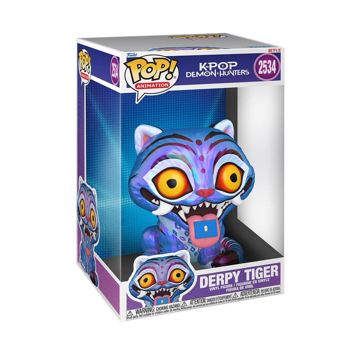 Pop Anime KPop Demon Hunters Derpy Tiger Jumbo 10-Inch Figure