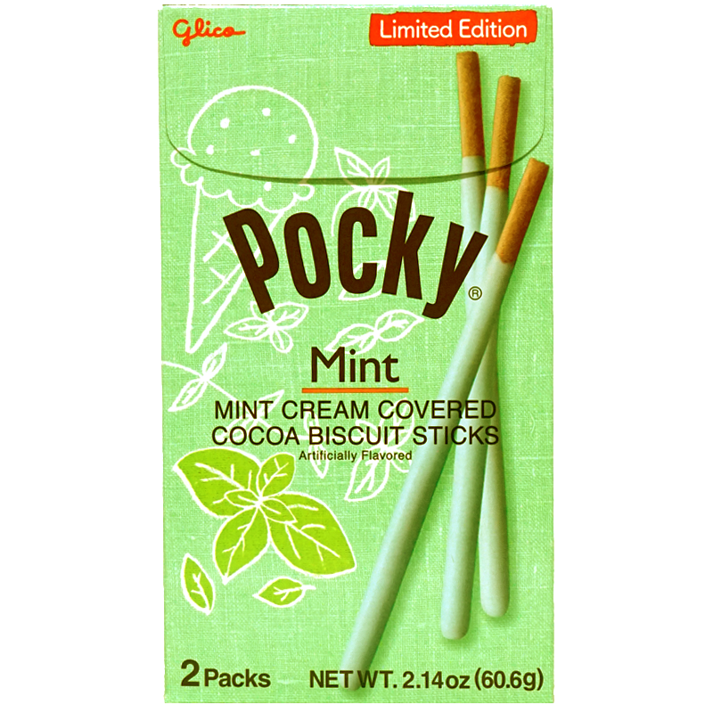 GLICO Pocky Choco Mint Flavor 2Packs 60.6g