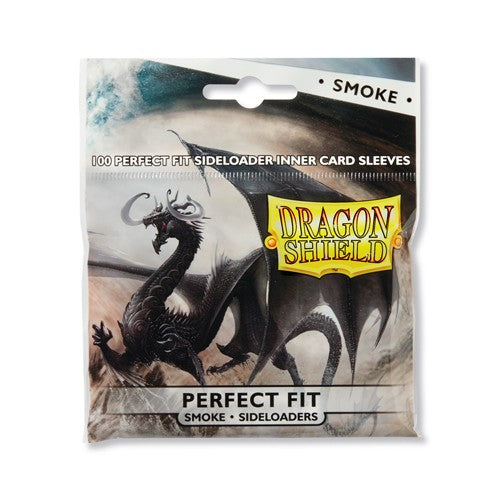 Dragon Shield - Perfect Fit Sleeves - Standard Size Sideload Smoke (100ct)