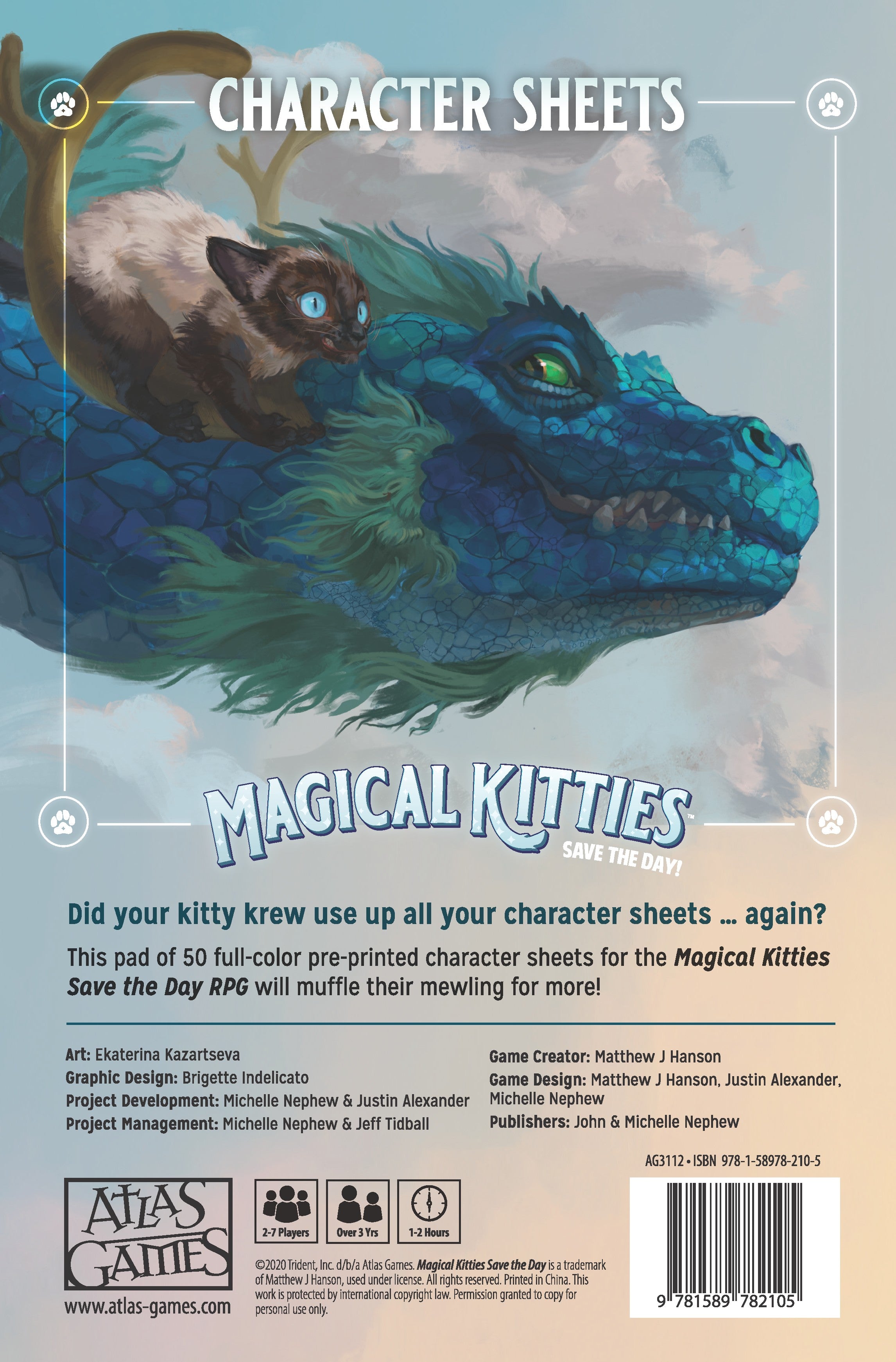 Magical Kitties Save the Day 2E: Character Sheets