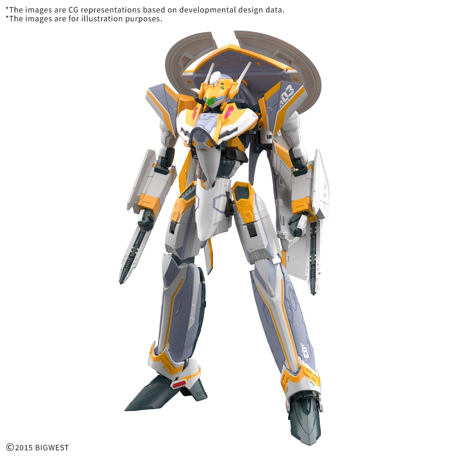 Bandai HG 1/100 VF-31E Siegfried (Chuck Mustang Use) "Macross" Plastic Model Kit