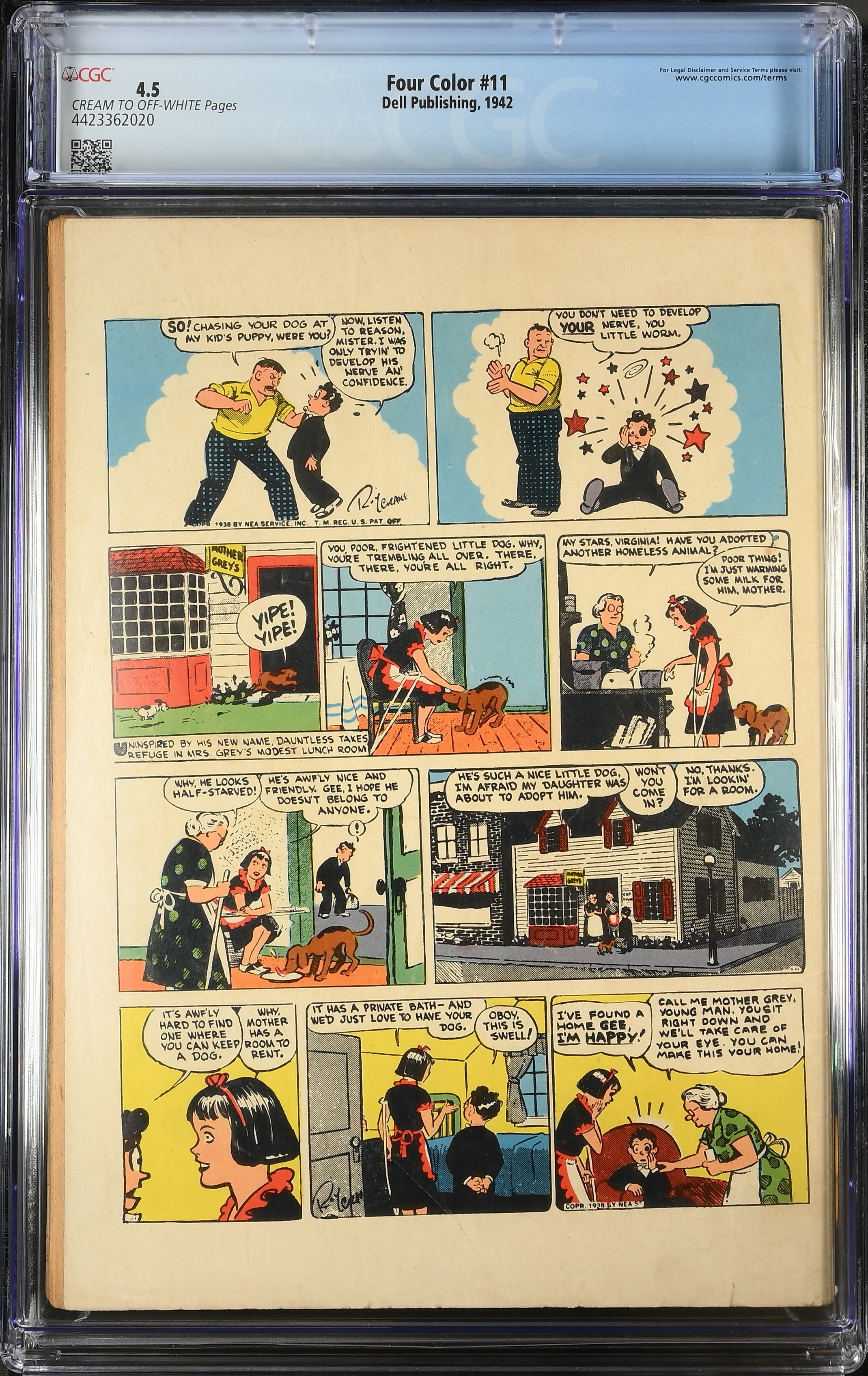 Four Color #11 Wash Tubbs (1942) CGC 4.5