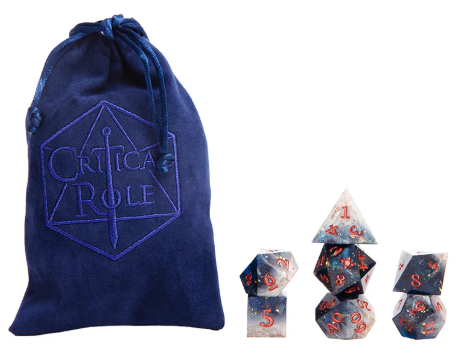Critical Role Champion Dice Set: Percival Fredrickstein Von Musel Klossowski De Rolo III