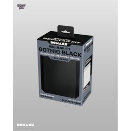 Gatherers' Tavern : Domaru Regular Fit Standard Sized Card Sleeve 100ct- Gothic Black