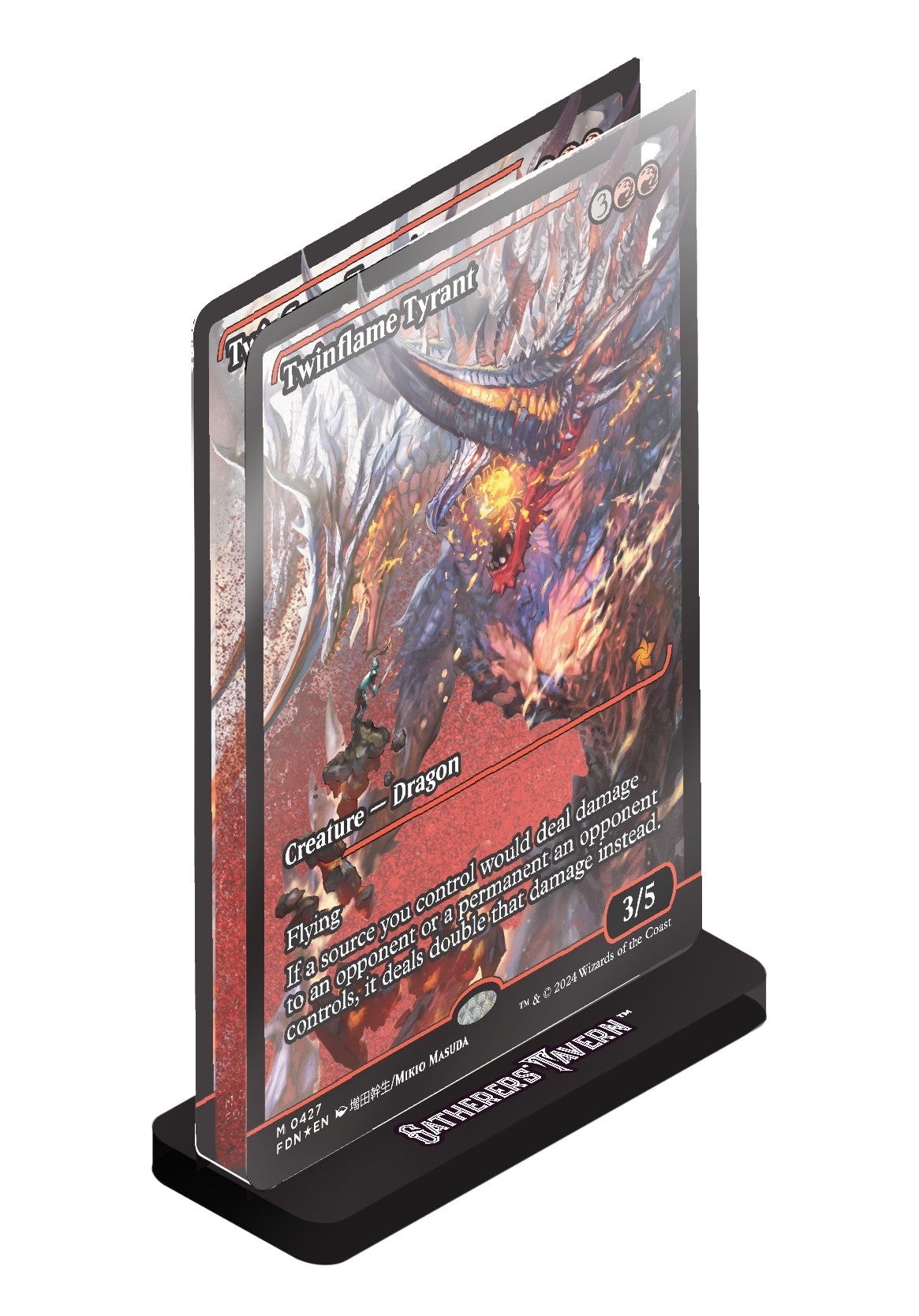 Magic: The Gathering - Twinflame Tyrant Acrylic Slab Standee