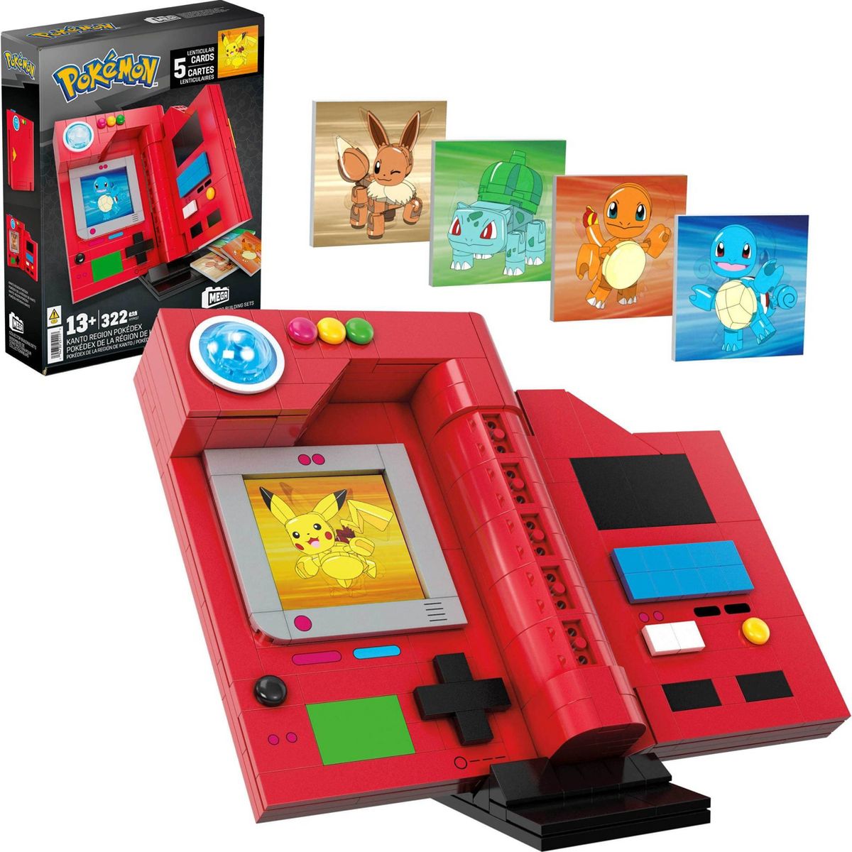 MEGA Pokémon Kanto Region Pokédex Building Kit (322Pieces)