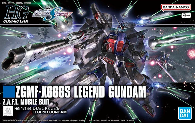 Mobile Suit Gundam Seed Destiny Legend Gundam High Grade 1:144 Scale Model Kit