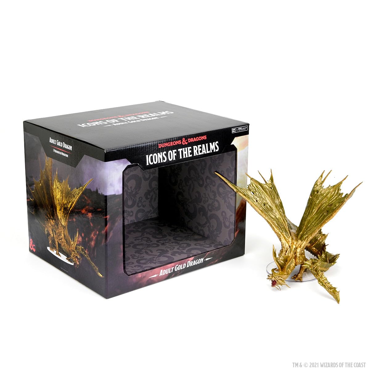 D&D Icons Adult Gold Dragon Premium Mini