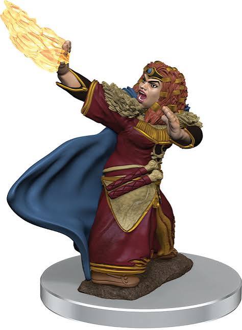 D&D Minis Prem Dwarf Female Wizard