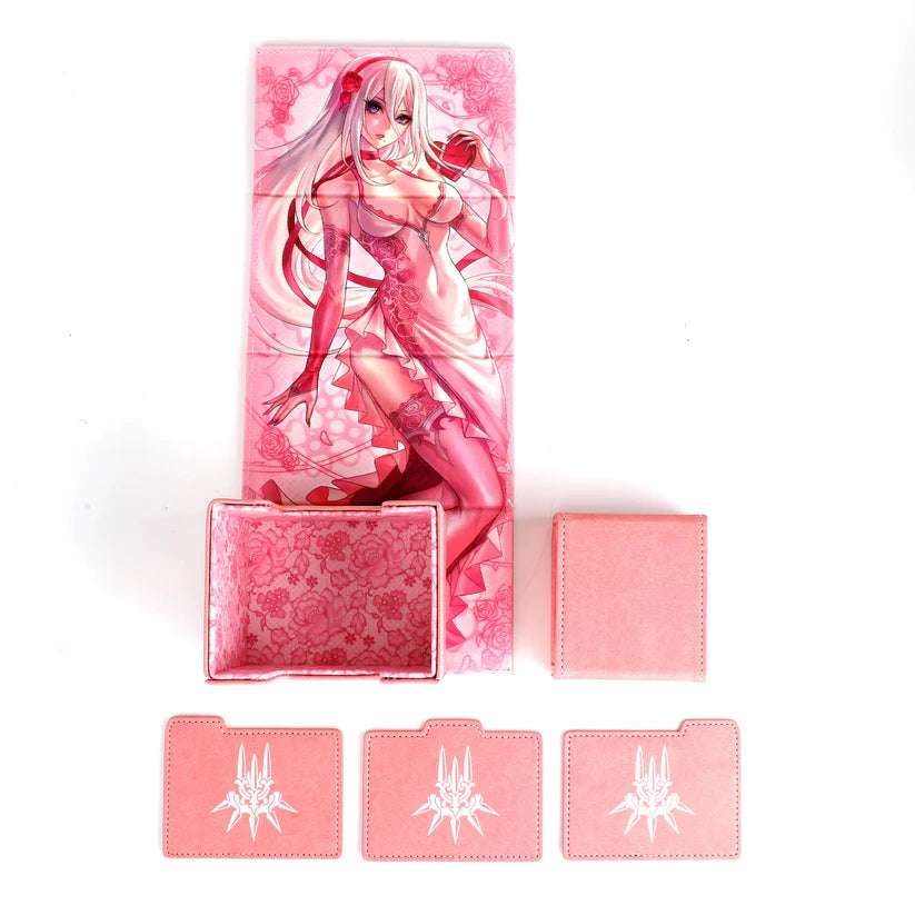 2B MINE Faux Leather Dicewinder Deck Box - YoRHart Pink