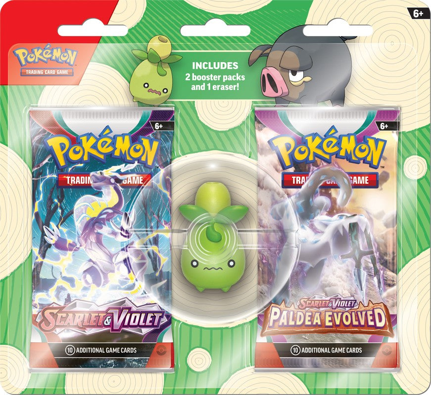 Pokemon Back to School Eraser Blister Pack 2023
