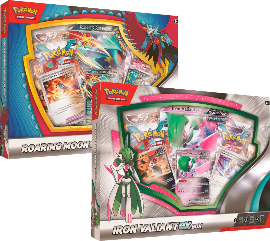 Pokemon: Roaring Moon ex/Iron Valiant ex Box