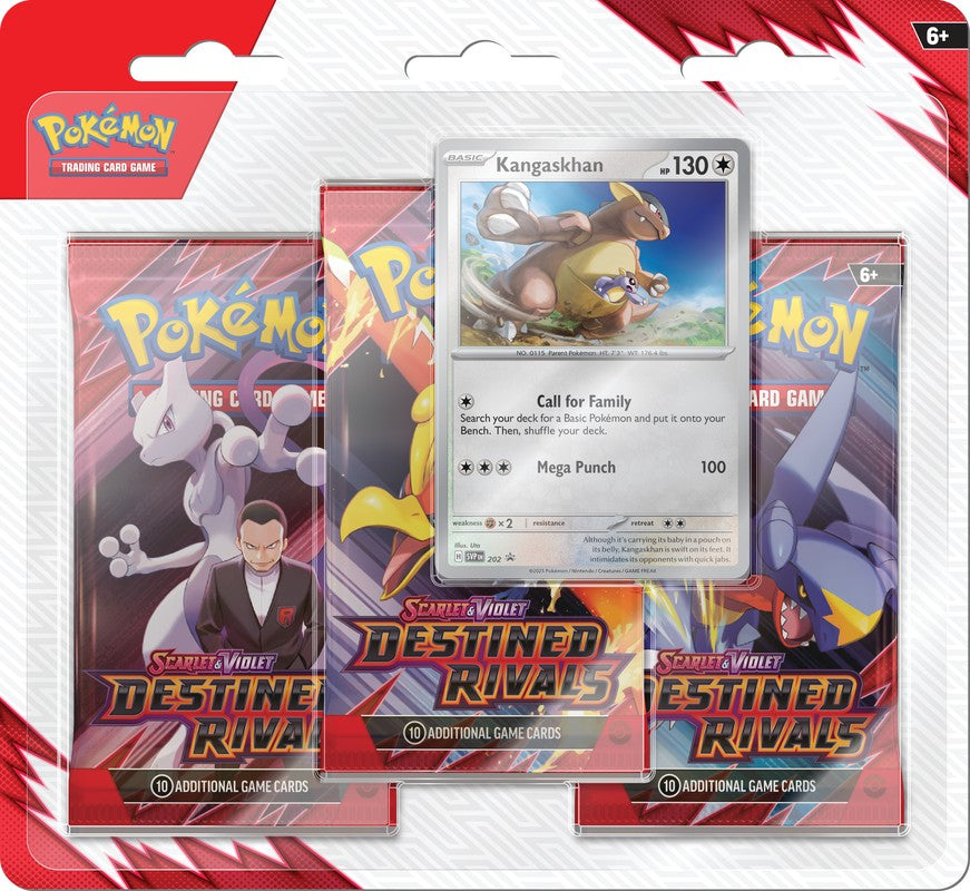Pokemon TCG: Scarlet & Violet SV10 - Destined Rivals 3-Pack Blisters