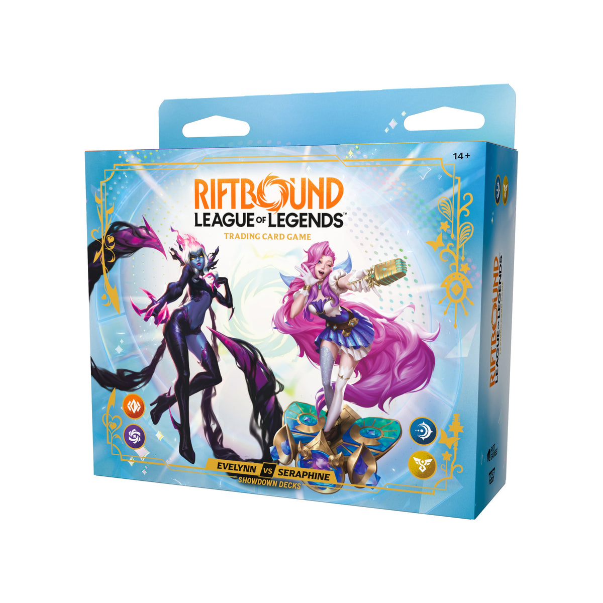 Riftbound - League of Legends TCG: Radiance Showdown Deck Display - Evelynn vs Seraphine