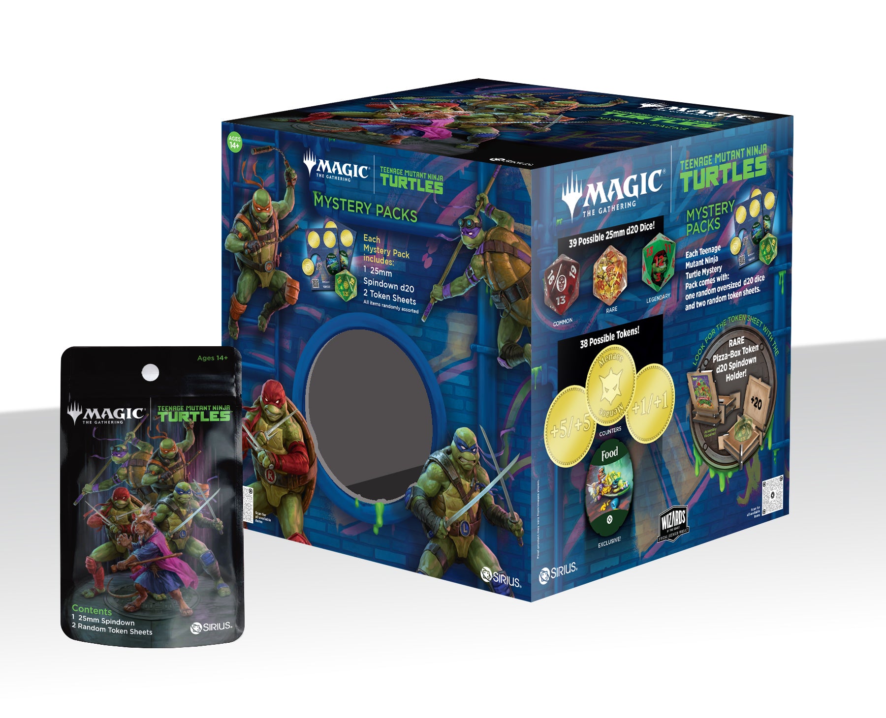 Sirius Dice: Magic The Gathering - Teenage Mutant Ninja Turtles Treasure Packs PDQ