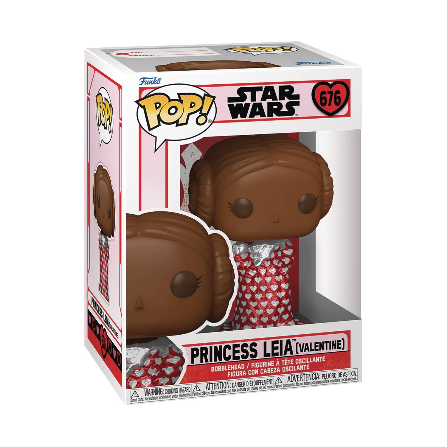 Pop Star Wars Leia Valentine Chocolate Vinyl Figure